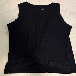Super soft Ideology workout top with knotted front